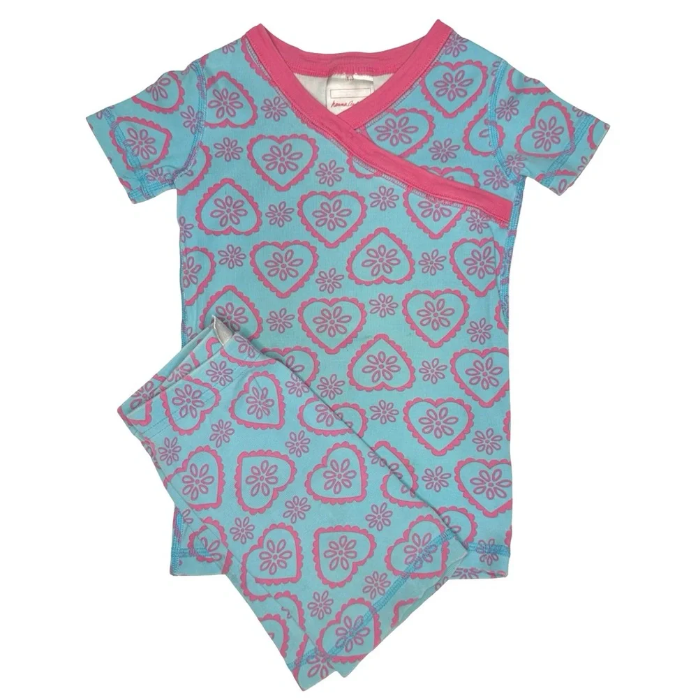 Hanna Andersson Heart Short Johns Pajamas